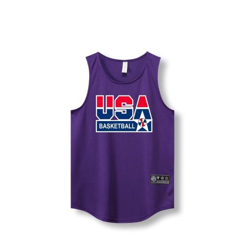 Loose Men Running Vest 2022 Outdoor street basketball Gym Sleeveless Letter Print Shirt Quick Dry Fitness Bodybuilding Tank Tops