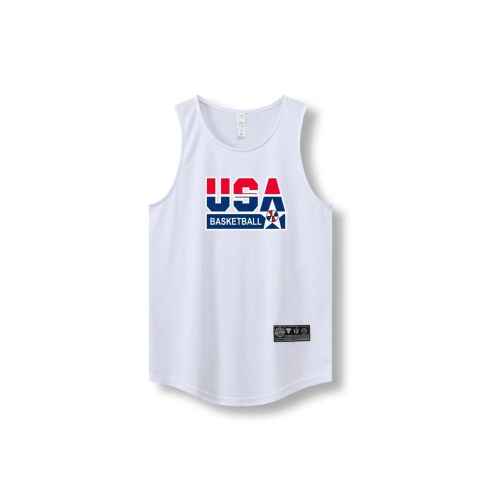 Loose Men Running Vest 2022 Outdoor street basketball Gym Sleeveless Letter Print Shirt Quick Dry Fitness Bodybuilding Tank Tops