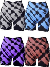 4 Pack High-Waisted Yoga Shorts For Women, Fitness Leggings, Moisture-Wicking, Breathable And Stretchy (Color: 4PACK, size: M)