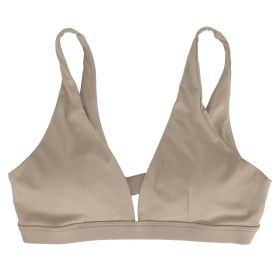 1Pc/3Pcs Women Deep V-Neck Sports Bras U-Shaped Back Sport Bras Padded Strappy Crop Open Back Low Impact Bras Sexy Fitness Tank Tops with Removable Pa (Color: White, size: M)